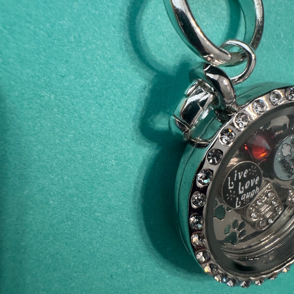 Origami Owl Silver Locket with Crystals